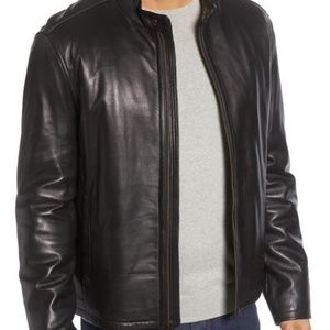 Cole Haan Black Leather Jacket